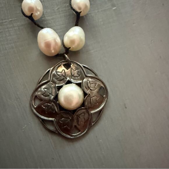 Silpada 925 Sterling Silver Pearls Necklace - Picture 5 of 9